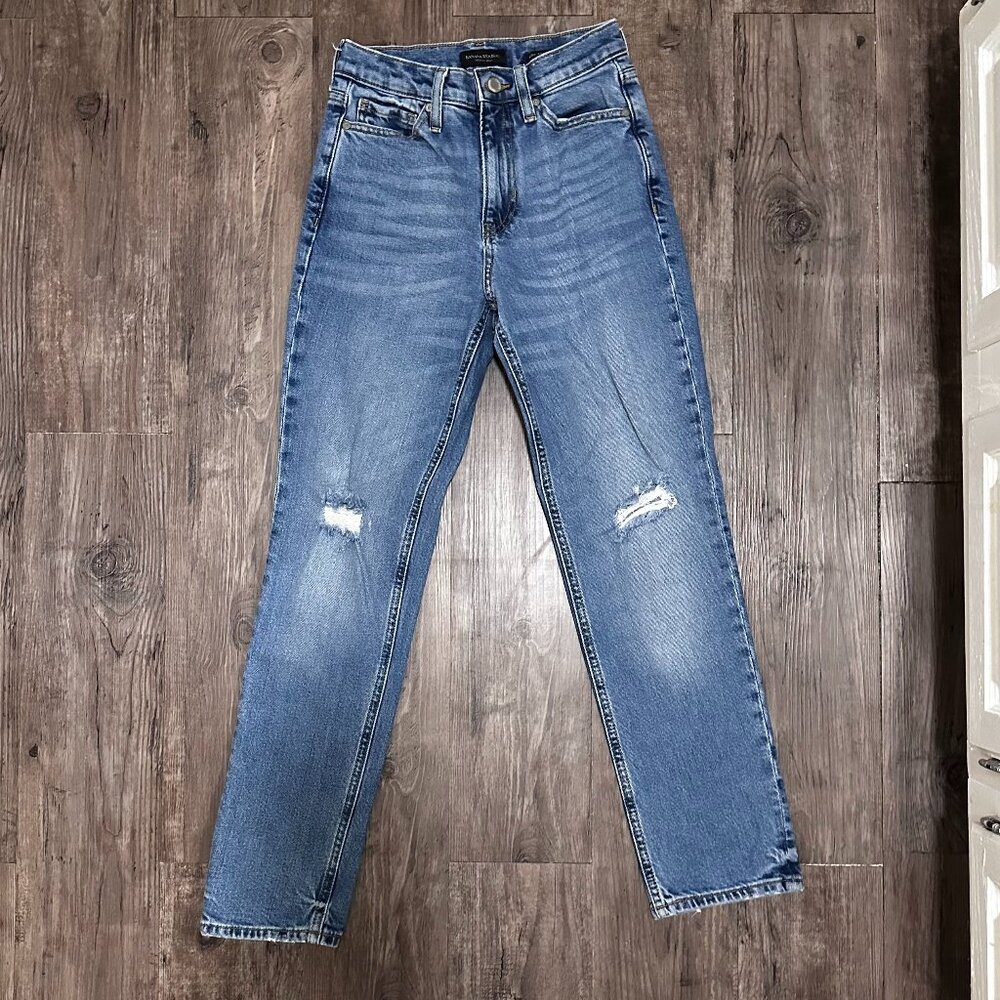 Banana Republic High Rise Straight Jean Size 25